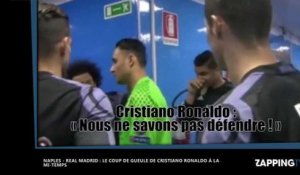 Cristiano Ronaldo : Son coup de gueule contre ses coéquipiers à la mi-temps de Naples-Real Madrid (Vidéo)