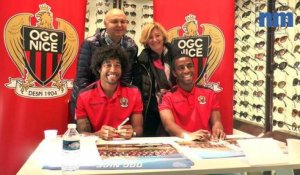 OGC Nice : Dante et Ricardo en dédicaces avec leurs supporters