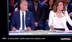 Le Grand Débat : Benoît Hamon tacle Marine Le Pen "droguée aux faits divers"