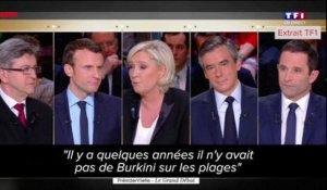 Passes d'armes sur la laïcité et contre Le Pen