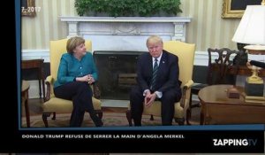 Donald Trump refuse de serrer la main d'Angela Merkel (vidéo)