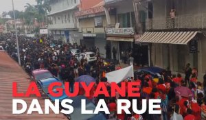 Grandes marches de contestation en Guyane 