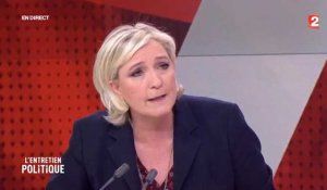 Sur France 2, Marine Le Pen accuse la patronne de France Télévisions de rouler pour Macron