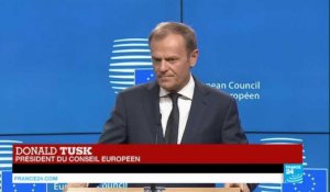 Brexit: "Vous nous manquez déjà", dit Tusk au Royaume-Uni