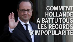 Comment François Hollande a battu tous les records d'impopularité