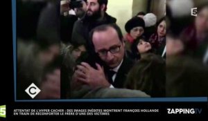 François Hollande bouleversé avec le frère d'une victime de l'Hyper Cacher, la vidéo émouvante