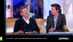 Jean-Luc Mélenchon tacle Marine Le Pen dans "C à vous" (vidéo)