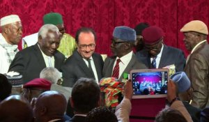 28 anciens tirailleurs sénégalais naturalisés à l'Elysée