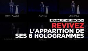 Jean-Luc Mélenchon et ses six hologrammes, de Dijon à la Réunion