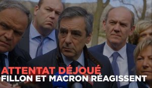 Attentat déjoué : peut-être visés, Fillon et Macron réagissent