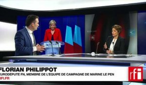 Florian Philippot, Eurodéputé FN, membre de l'équipe de campagne de Marine Le Pen