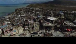 Haïti: la ville de Jérémie dévastée après le passage de Matthew