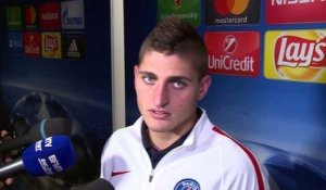 C1     Paris SG - F.C Bâle: réactions d'après match de Marco Verratti
