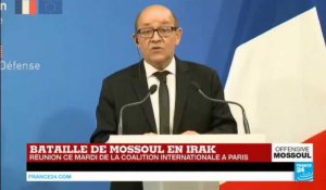 Conférence de presse de Jean-Yves le Drian sur la bataille de Mossoul : "Daesh vacille"