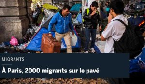 À Paris, 2000 migrants sur le pavé