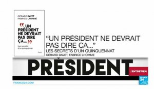 Davet, Lhomme : "Pour Hollande, c'était une bonne idée que notre livre sorte maintenant"