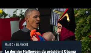 Les Obama distribuent des bonbons pour leur dernier Halloween à la Maison Blanche