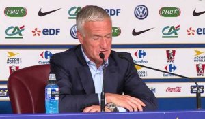 Qualifs CM 2018 - France: conférence de presse de Didier Deschamps