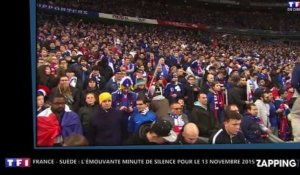France-Suède - Attentats de Paris : L'émouvante minute de silence en hommage aux victimes (Vidéo)