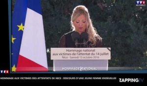 Hommage aux victimes du 14 juillet : Le discours touchant d'une jeune femme endeuillée (vidéo)