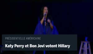 Katy Perry et Bon Jovi viennent soutenir Hillary Clinton