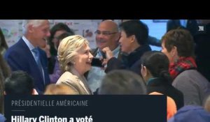 Hillary Clinton a voté à Chappaqua, New York