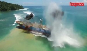 L'Indonésie fait exploser un navire de braconniers