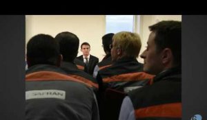 Valls devant des ouvriers : "J'ai un statut précaire en CDD"