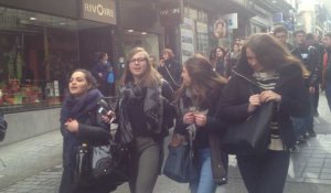 Les lycéens manifestent dans la ville