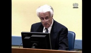 TPIY: Karadzic dénonce une condamnation "monstrueuse"