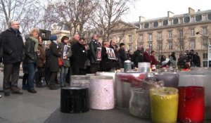 Les victimes de l'attentat du Bardo se recueillent à Paris