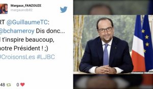 ZAP Tweets : CroisonsLes entre Bertrand Chameroy et François Hollande