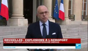 Attentats de Bruxelles : Bernard Cazeneuve annonce le déploiement de forces de police supplémentaires