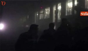 Les images à l'intérieur du métro de Bruxelles quelques minutes après l'explosion