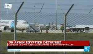 Avion égyptien détourné : la piste terroriste "à écarter", le pirate de l'air aurait agi "par amour"