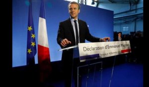 Emmanuel Macron: "Je place ma candidature sous le signe de l'espérance"