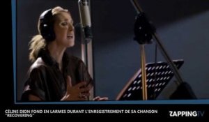 Céline Dion en larmes dans les studios pour l'enregistrement de "Recovering" (Vidéo)