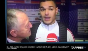 OL - PSG : Hatem Ben Arfa refuse de faire la bise à Jean-Michel Aulas devant les caméras