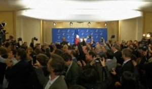 Cris de joie au QG de François Fillon