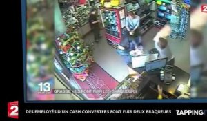 Deux braqueurs prennent la fuite face aux employés d'un cash converters (Vidéo)