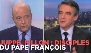 Juppé et Fillon, nouveaux disciples du pape François