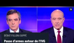 Débat entre Fillon et Juppé : passe d'armes autour de l'IVG