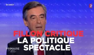 François Fillon critique "la politique spectacle" de France 2