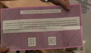 Italie: référendum sur la réforme constitutionnelle