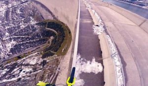 VTT - Fabio Wibmer sur son VTT en équilibre sur un barrage de 200 m de haut et sa pratique du Street Trial