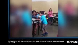 Brésil : Un enfant paralysé marche pour la première fois dans sa salle de classe (Vidéo)
