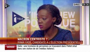 Itélé : Rama Yade taille un costard à Emmanuel Macron