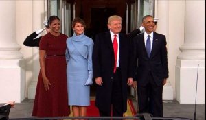 Le couple Obama accueille les Trump à la Maison Blanche
