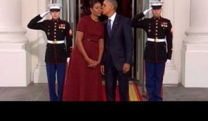 Le dernier baiser des Obama sur le perron de la Maison-Blanche