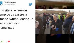 Grande-Synthe : Marine Le Pen refoulée du camp de migrants